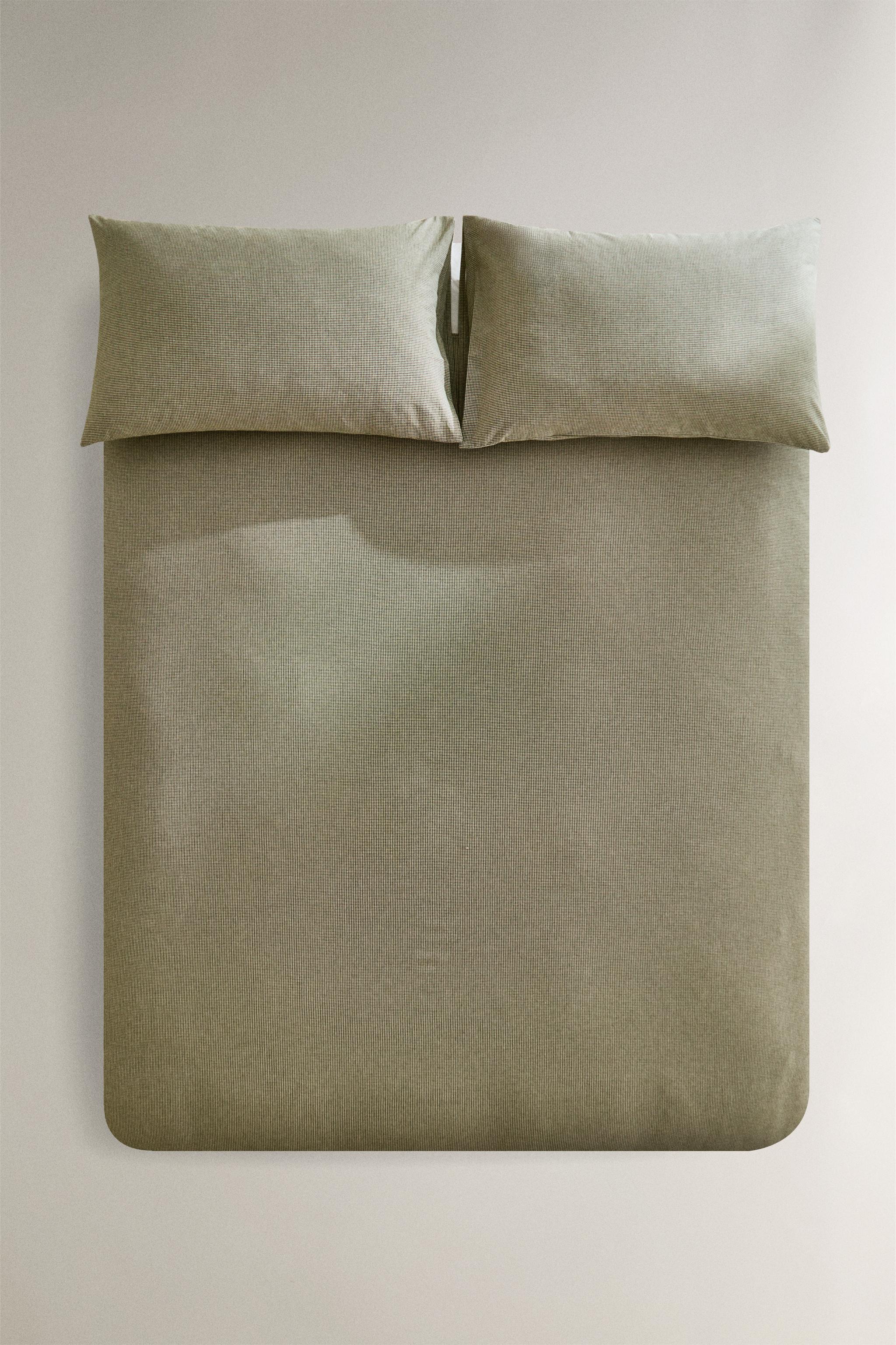 DYED THREAD CHECK CHRISTMAS DUVET COVER